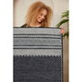 Conceptum Alfombra de Algodón 100% 80 x 50 cm Blanco, Gris y Negro